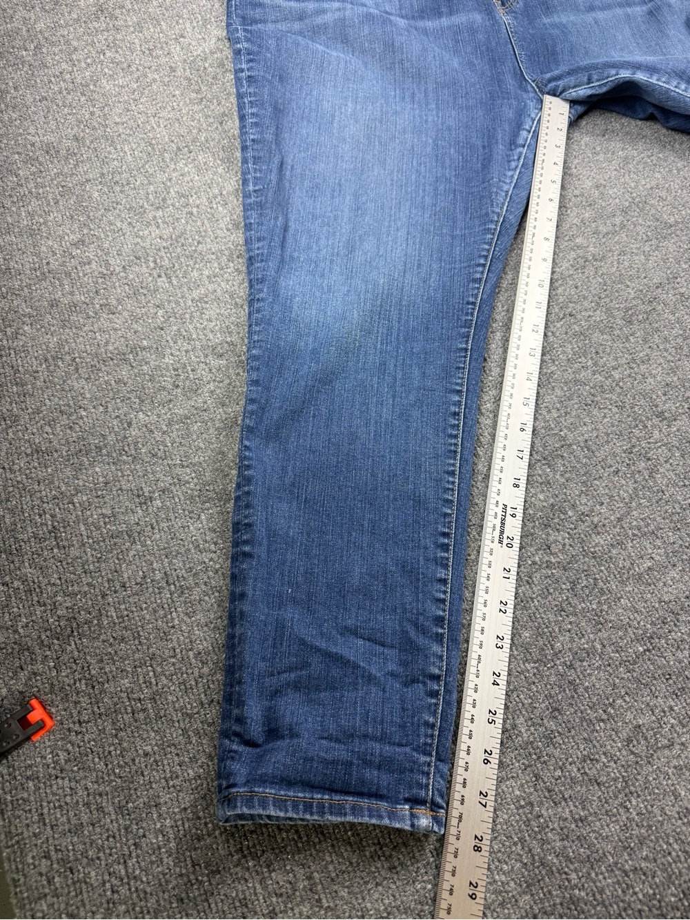 Madewell Curvy High Rise Slim Skinny Jeans in Washed Blue, Size 37 - Picture 8 of 12